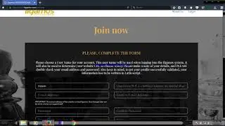 CREATE ACCOUNT ON ILGAMOS