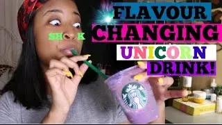 Trying The New Starbucks Unicorn Frappuccino | Flavor Changing Drink