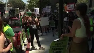 LIVE: Los Angeles abortion-rights activists stage a protest
