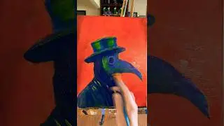 Plague Doctor Oil Painting #timelapse #indie #art #color #illustration #history #life #painting