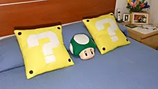 Personaliza tus cojines con estas originales fundas | Interrogante Mario Bros | Mundo@Party