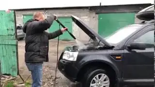 Freelander 2 мойка двигателя.