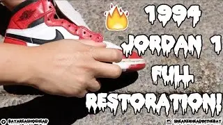 1994 Air Jordan Chicago 1 Full Restoration!