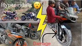 Duke issues 🫩 hyper riding 🥵 with n160 r15 rs200 🙂