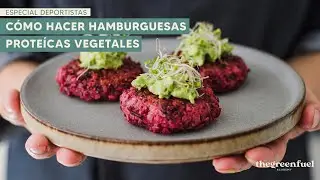 Hamburguesas PROTEÍCAS de judías y remolacha - Receta vegana para DEPORTISTAS