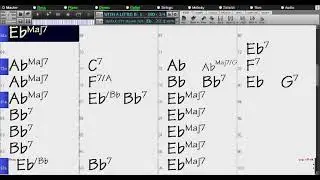 BACKING TRACK - WITH A LITTLE BIT OF LUCK (Lerner & Loewe) Eb 260 BPM SWING