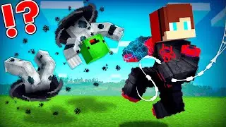 MILES MORALES Armor Speedrunner vs SPOT Armor Hunter in Minecraft - Maizen JJ and Mikey