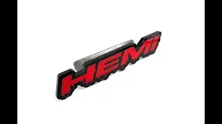 Grill badge with logo blood HEMI