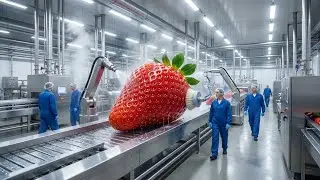 Inside a Modern Factory: How Strawberry Jam Is Made From Fresh Fruit (Full Process)