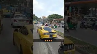 spotted a beautiful mustang 🐎 in            #hennur cross #bangalore #movie