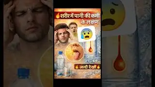 शरीर में पानी की कमी के लक्षण | Dehydration Symptoms in Hindi #viral #shorts
