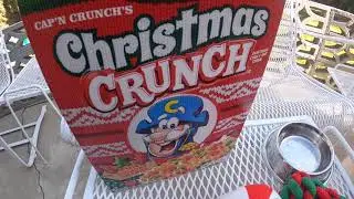 Oodles eats Christmas Crunch for Breakfast