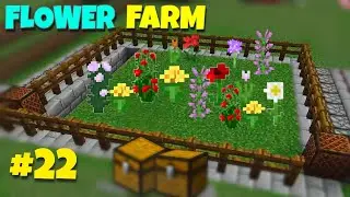 MINECRAFT EASIEST FlOWER/DYE FARM || BEST DESIGN 1.19.3 (Tutorial) || EPISODE #22