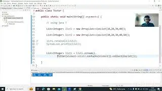 Java program to find common elements from the two given lists using Java 8 (stream API) 