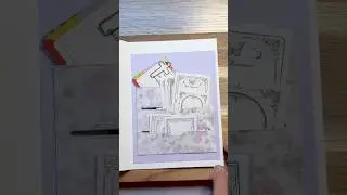 ASMR Die Cut with Me | Slot Pocket Card ❤️ #craft #sizzix #diecutting #asmr #shorts