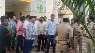 Darshan rockline venkatesh in front of police station