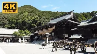 🇯🇵 [4K] Japan Walk - Miyajihama Beach to Miyajidake Shrine (宮地嶽神社) - Binaural Audio
