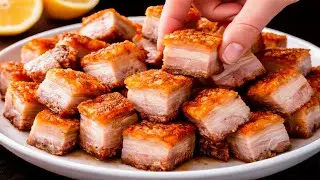 Incredible! How to Make Crispy Pork Belly like in Expensive Restaurant!
