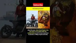 KGF Mining Revival: 750kg Gold Annually After 80 Years! | #shorts #kgf