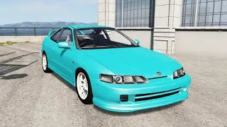 BeamNG.drive - Honda Integra Type-R Coupe 1998 - Car Show Test Drive Crash . 4K 60fps.