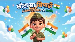 छोटा सा सिपाही | Indian Patriotic Rhymes for Kids | Baby Song  #kids #cartoon #song #26january