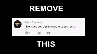 How to remove the spam comments made by the Tom / Logan / Tim bot from your videos?