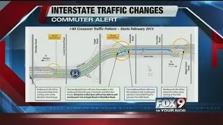 Traffic patterns on I-84 between Meridian and Five Mile scheduled to change next week