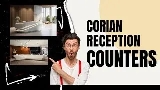 ✨ Corian Reception Counters | Modern & Stylish Front Desk Designs ✨Kohli Glow Signs