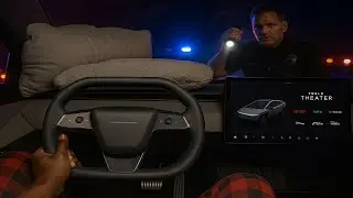 POV ASMR: Overnight Luxury Camping in 2025 Cybertruck 4K 60FPS!