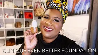 Clinique Even Better Serum Foundation Review on Dark Skin 118 Amber