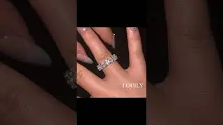 Louily Eternity Oval Cut Wedding Band For Women In Sterling Silver #engagementring