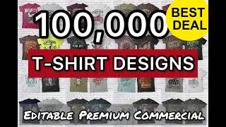 Download 100k Premium T-Shirt Design Bundle----DEMO VIDEO
