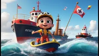 Tugboat to the Rescue | Brave Boat Song for Kids | Harbor Adventure Rhyme
