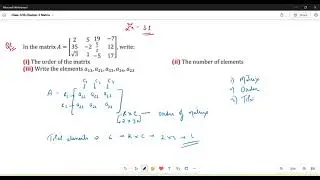 Class 12th Ex3.1 Q1 Maths | Chapter-3 Matrix | Class 12th Maths NCERT