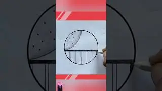 Circle Drawing Easy red heart drawing #shorts #trendingshorts