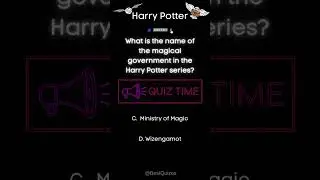 What is the name of the magical government in the Harry Potter series #shorts #quiz #harrypotter #hp