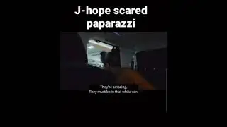J-Hope Scared paparazzi 😱 Cute Bts