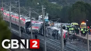 WATCH: Scene of accident where two high-speed trains derailed in Spain