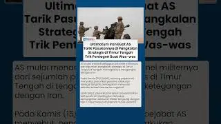 Iran Ancam Serang Pangkalan AS, Trump Langsung Tarik Pasukan di Pangkalan Strategis Timur Tengah