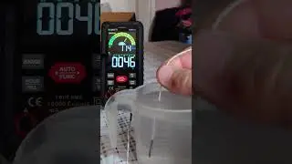 Мультиметр Kaiweets KM 601s--замер температуры  воды