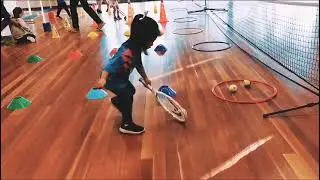 3 YEAR OLD GIRL STARTING TENNIS COACHING AT SPORTEKA SPECIALIST KIDS TENNIS PROGRAM   - 1
