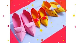 How to make Easy Paper Shoes | Shoes Origami | কাগজের জুতো তৈরি | Paper Work | Fancy Shoes 2021.