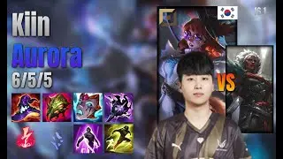 Kiin Top Aurora vs Ambessa lol KR solo rank Full Game 16.1 | 기인 오로라 vs 암베사