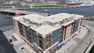 CITY DECK LANDING &bull; Green Bay Wisconsin &bull; Drone Flyover