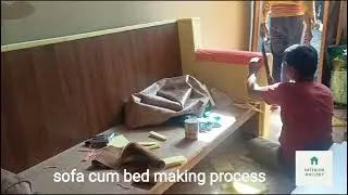 sofa cum bed making process