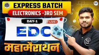 🔥 Electronics 3rd Semester || EDC || DAY-1 || ONE-SHOT  || By- Rahul sir