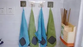 Transparent Reusable Seamless Self-Adhesive Wall Hooks, with Waterproof Design, for Bathroom Kitchen