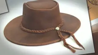 Leather Western Style Cowboy Hats Hand Crafted