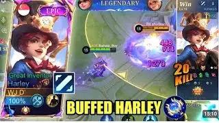 FINALLY !! I Found The Best Harley Build 2025 (after update) | Mobile Legends