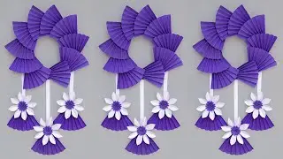 DIY Geometric Paper Wreath: Modern Home Entrance Decor
